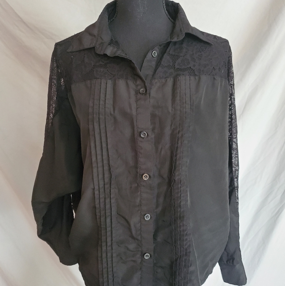 Allegra K black blouse